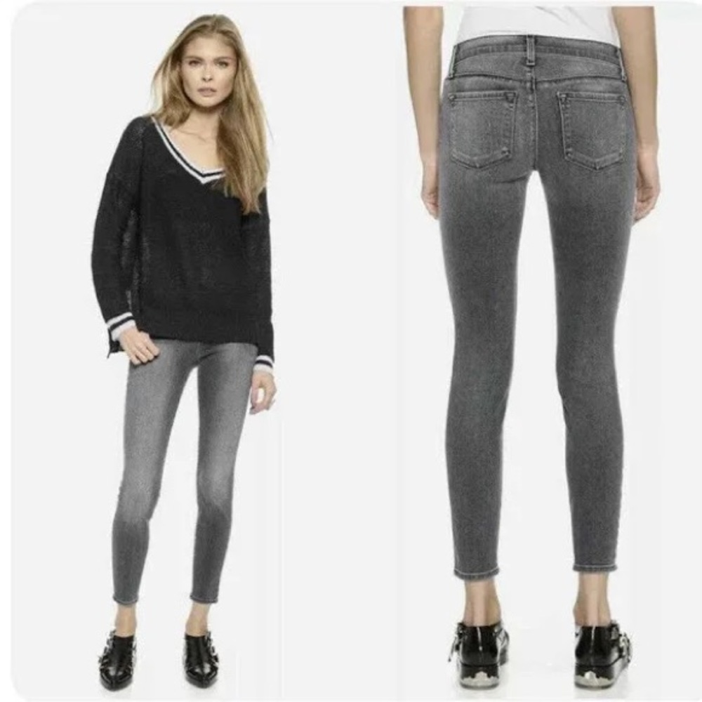 J Brand Faithful Grey Skinny Crop Size 24